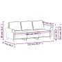 3-Sitzer-Sofa aus hellgelbem Stoff, 180 cm von vidaXL, Sofas - Ref: Foro24-349206, Preis: 241,31 €, Rabatt: %