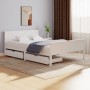 Estructura de cama con 2 cajones madera pino blanco 160x200 cm de vidaXL, Camas y somieres - Ref: Foro24-3060512, Precio: 271...