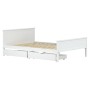 Estructura de cama con 2 cajones madera pino blanco 160x200 cm de vidaXL, Camas y somieres - Ref: Foro24-3060512, Precio: 271...