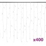 Eiszapfen-Lichtvorhang, 10 m, 400 warmweiße LEDs, 8 Funktionen von vidaXL, Weihnachtsbeleuchtung - Ref: Foro24-328908, Preis:...