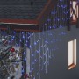 Eiszapfen-Vorhanglichter 10 m, 400 blaue LEDs, 8 Funktionen von vidaXL, Weihnachtsbeleuchtung - Ref: Foro24-328913, Preis: 29...