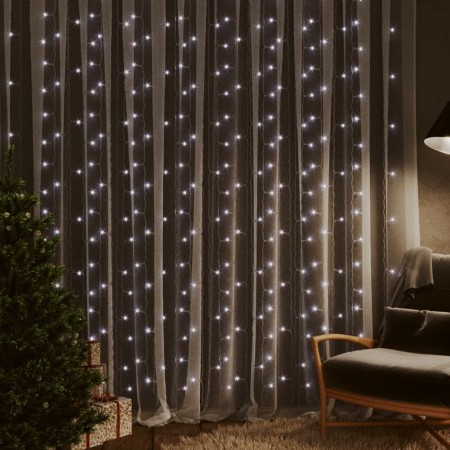 LED-Vorhangleuchten 300 kaltweiße LEDs 8 Funktionen 3x3 m von vidaXL, Weihnachtsbeleuchtung - Ref: Foro24-328928, Preis: 22,7...