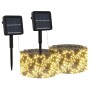 Tiras de luces solares LED 2 uds blanco cálido de vidaXL, Luces de Navidad - Ref: Foro24-328947, Precio: 34,98 €, Descuento: %