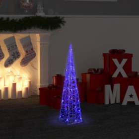 Blue acrylic decorative LED light cone 60 cm by vidaXL, Christmas lights - Ref: Foro24-328957, Price: 37,78 €, Discount: %