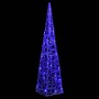 Cono de luz LED decorativo acrílico azul 60 cm de vidaXL, Luces de Navidad - Ref: Foro24-328957, Precio: 37,78 €, Descuento: %