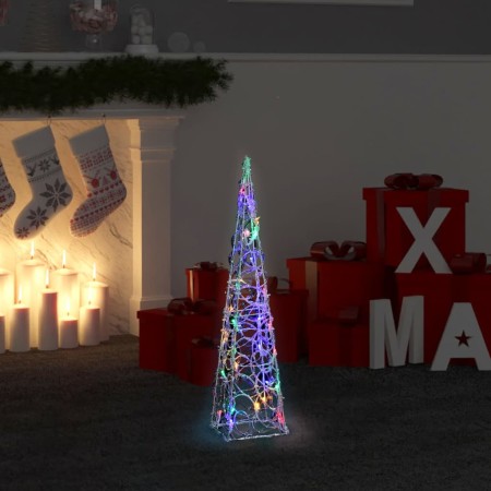 Multicolor acrylic decorative LED light cone 60 cm by vidaXL, Christmas lights - Ref: Foro24-328958, Price: 36,99 €, Discount: %