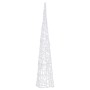 Cono de luz LED decorativo acrílico blanco cálido 90 cm de vidaXL, Luces de Navidad - Ref: Foro24-328959, Precio: 52,57 €, De...