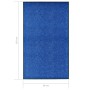 Blue washable doormat 90x150 cm