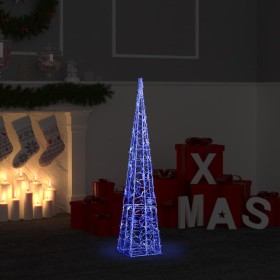 Blue acrylic decorative LED light cone 90 cm by vidaXL, Christmas lights - Ref: Foro24-328961, Price: 52,57 €, Discount: %