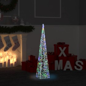 Multicolor acrylic decorative LED light cone 90 cm by vidaXL, Christmas lights - Ref: Foro24-328962, Price: 52,57 €, Discount: %