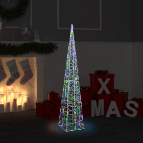 Multicolor acrylic decorative LED light cone 120 cm by vidaXL, Christmas lights - Ref: Foro24-328966, Price: 68,99 €, Discoun...