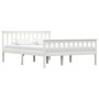 Bed frame with 2 drawers white pine wood 140x200 cm by vidaXL, Beds and slatted bases - Ref: Foro24-3060426, Price: 300,99 €,...