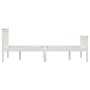 Bed frame with 2 drawers white pine wood 140x200 cm by vidaXL, Beds and slatted bases - Ref: Foro24-3060426, Price: 300,99 €,...