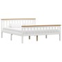 Bed frame with 2 drawers white pine wood 160x200 cm by vidaXL, Beds and slatted bases - Ref: Foro24-3060436, Price: 355,99 €,...