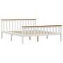 Bed frame with 2 drawers white pine wood 160x200 cm by vidaXL, Beds and slatted bases - Ref: Foro24-3060436, Price: 355,99 €,...