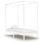 Estructura de cama con dosel 2 cajones pino blanco 90x200 cm de vidaXL, Camas y somieres - Ref: Foro24-3060441, Precio: 293,9...