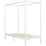 Estructura de cama con dosel 2 cajones pino blanco 90x200 cm de vidaXL, Camas y somieres - Ref: Foro24-3060441, Precio: 293,9...