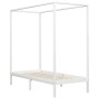 Estructura de cama con dosel 2 cajones pino blanco 100x200 cm de vidaXL, Camas y somieres - Ref: Foro24-3060442, Precio: 257,...