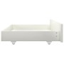 Estructura de cama con dosel 2 cajones pino blanco 100x200 cm de vidaXL, Camas y somieres - Ref: Foro24-3060442, Precio: 257,...