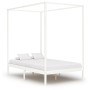 Estructura de cama con dosel 2 cajones pino blanco 100x200 cm de vidaXL, Camas y somieres - Ref: Foro24-3060444, Precio: 361,...