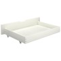 Canopy bed frame with 2 drawers white pine 100x200 cm by vidaXL, Beds and slatted bases - Ref: Foro24-3060444, Price: 361,67 ...