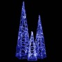 Set de cono de luz LED decorativo acrílico azul 30/45/60cm de vidaXL, Luces de Navidad - Ref: Foro24-328969, Precio: 65,99 €,...