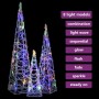 Set cono de luz LED decorativo acrílico multicolor 30/45/60cm de vidaXL, Luces de Navidad - Ref: Foro24-328970, Precio: 64,99...