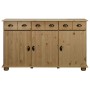 Aparador de madera maciza de pino 134x39x79,5 cm de vidaXL, Aparadores - Ref: Foro24-325538, Precio: 234,84 €, Descuento: %