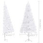 Weißer künstlicher Eck-Weihnachtsbaum 150 cm aus PVC von vidaXL, Weihnachtsbäume - Ref: Foro24-329168, Preis: 24,85 €, Rabatt: %