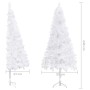 Weißer künstlicher Eck-Weihnachtsbaum 240 cm aus PVC von vidaXL, Weihnachtsbäume - Ref: Foro24-329171, Preis: 38,21 €, Rabatt: %