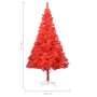 Künstlicher Weihnachtsbaum mit rotem PVC-Ständer 240 cm von vidaXL, Weihnachtsbäume - Ref: Foro24-329184, Preis: 88,44 €, Rab...