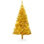 Künstlicher Weihnachtsbaum mit goldenem Ständer PET 120 cm von vidaXL, Weihnachtsbäume - Ref: Foro24-329185, Preis: 28,96 €, ...