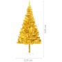 Árbol de Navidad artificial con soporte dorado PET 240 cm de vidaXL, Arboles de navidad - Ref: Foro24-329186, Precio: 84,29 €...