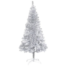 Árbol de Navidad artificial con soporte plateado PET 240 cm de vidaXL, Arboles de navidad - Ref: Foro24-329188, Precio: 80,99...