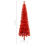 Árbol de Navidad delgado rojo 150 cm de vidaXL, Arboles de navidad - Ref: Foro24-329228, Precio: 34,10 €, Descuento: %