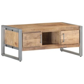 Mesa de centro de madera de mango rugosa 95x50x40 cm de vidaXL, Mesas de centro - Ref: Foro24-323489, Precio: 203,99 €, Descu...