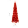 Roter schlanker Weihnachtsbaum 180 cm von vidaXL, Weihnachtsbäume - Ref: Foro24-329229, Preis: 42,01 €, Rabatt: %