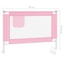 Barandilla de seguridad cama de niño tela rosa 90x25 cm de vidaXL, Barandillas de seguridad - Ref: Foro24-10198, Precio: 36,0...