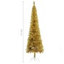 Goldener schlanker Weihnachtsbaum 180 cm von vidaXL, Weihnachtsbäume - Ref: Foro24-329234, Preis: 23,99 €, Rabatt: %