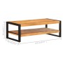 Mesa de centro de madera maciza de acacia 120x60x40 cm de vidaXL, Mesas de centro - Ref: Foro24-329244, Precio: 208,98 €, Des...