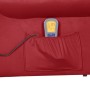 Sillón de masaje reclinable de terciopelo vino tinto de vidaXL, Sillones de masaje eléctricos - Ref: Foro24-329295, Precio: 1...