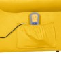 Sillón de masaje reclinable de terciopelo amarillo de vidaXL, Sillones de masaje eléctricos - Ref: Foro24-329297, Precio: 216...