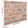 Paneles de pared 3D 10 uds EPS con diseño de ladrillo rojo de vidaXL, Recubrimiento de paredes - Ref: Foro24-332921, Precio: ...