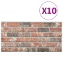 3D Wall Panel 10 Pcs Brick Design EPS Dark Brown Gray by vidaXL, Wall covering - Ref: Foro24-332922, Price: 177,27 €, Discoun...