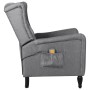 Sillón de masaje reclinable de tela gris claro de vidaXL, Sillones de masaje eléctricos - Ref: Foro24-329330, Precio: 216,14 ...