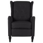 Black fabric reclining massage chair by vidaXL, Electric massage chairs - Ref: Foro24-329332, Price: 232,99 €, Discount: %