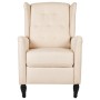 Cream Fabric Reclining Massage Chair by vidaXL, Electric massage chairs - Ref: Foro24-329339, Price: 208,35 €, Discount: %