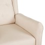 Sillón de masaje reclinable de tela crema de vidaXL, Sillones de masaje eléctricos - Ref: Foro24-329339, Precio: 208,35 €, De...