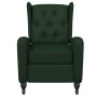 Sillón de masaje reclinable de terciopelo verde oscuro de vidaXL, Sillones de masaje eléctricos - Ref: Foro24-329354, Precio:...