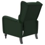 Sillón de masaje reclinable de terciopelo verde oscuro de vidaXL, Sillones de masaje eléctricos - Ref: Foro24-329354, Precio:...